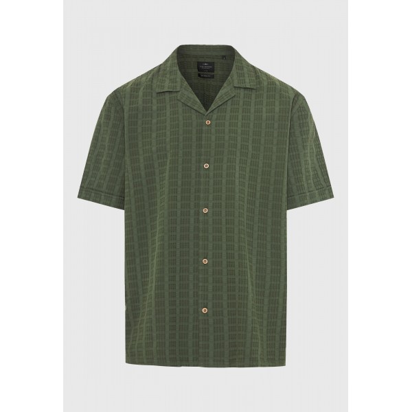 Funky Buddha Ανδρικό Πουκάμισο Με Κοντό Μανίκι (FBM013-023-05-DEEP-FOREST)