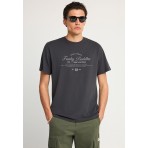 Funky Buddha Ανδρικό Κοντομάνικο T-Shirt Ανθρακί