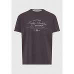 Funky Buddha Ανδρικό Κοντομάνικο T-Shirt Ανθρακί