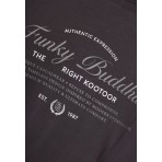 Funky Buddha Ανδρικό Κοντομάνικο T-Shirt Ανθρακί