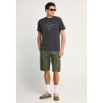 Funky Buddha Ανδρικό Κοντομάνικο T-Shirt Ανθρακί