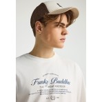 Funky Buddha Ανδρικό Κοντομάνικο T-Shirt Εκρού
