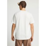 Funky Buddha Ανδρικό Κοντομάνικο T-Shirt Εκρού