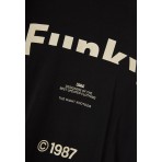 Funky Buddha Ανδρικό Κοντομάνικο T-Shirt Μαύρο
