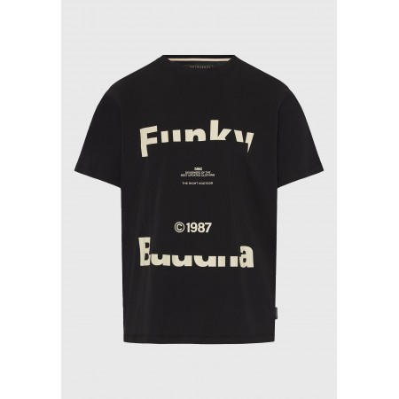 Funky Buddha Ανδρικό Κοντομάνικο T-Shirt Μαύρο