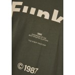 Funky Buddha Ανδρικό Κοντομάνικο T-Shirt Πράσινο