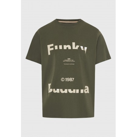 Funky Buddha Ανδρικό Κοντομάνικο T-Shirt Πράσινο