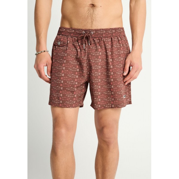 Funky Buddha Ανδρικό Σορτς (FBM013-029-16-BRUNETTE)