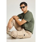 Funky Buddha Ανδρικό Παντελόνι Cargo Μπεζ