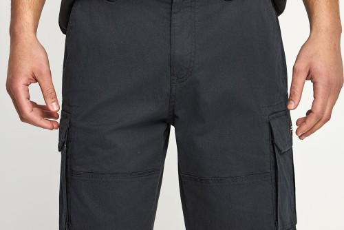 Funky Buddha Ανδρική Βερμούδα Cargo (FBM013-030-03-BLACK)