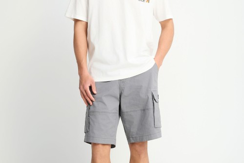 Funky Buddha Ανδρική Βερμούδα Cargo (FBM013-030-03-STEEL-GREY)