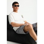 Funky Buddha Ανδρική Βερμούδα Cargo Γκρι