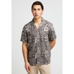 Funky Buddha Ανδρικό Κοντομάνικο Πουκάμισο 