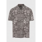 Funky Buddha Ανδρικό Κοντομάνικο Πουκάμισο 