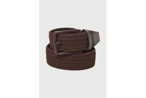 Funky Buddha Canvas Ζώνη Casual (FBM013-031-10-BROWN)