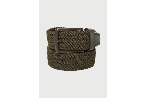 Funky Buddha Canvas Ζώνη Casual (FBM013-031-10-KHAKI)