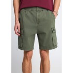Funky Buddha Ανδρική Βερμούδα Cargo Χακί