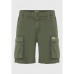 Funky Buddha Ανδρική Βερμούδα Cargo Χακί