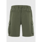 Funky Buddha Ανδρική Βερμούδα Cargo Χακί