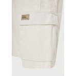 Funky Buddha Ανδρική Βερμούδα Cargo Εκρού