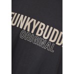 Funky Buddha Ανδρικό Κοντομάνικο T-Shirt Ανθρακί