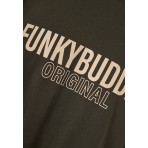 Funky Buddha Ανδρικό Κοντομάνικο T-Shirt Λαδί