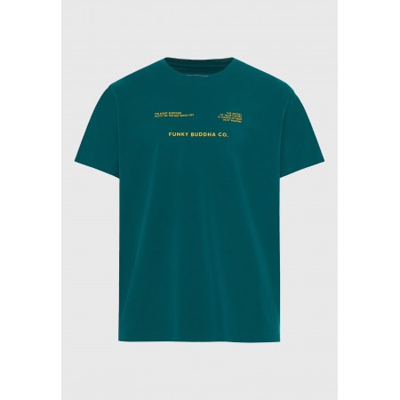 Funky Buddha Ανδρική Μπλούζα Κοντό Μανίκι Και Τύπωμα 