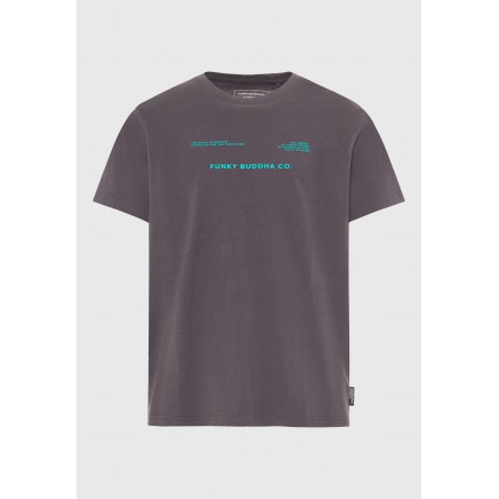 Funky Buddha Ανδρική Μπλούζα Κοντό Μανίκι Και Τύπωμα 