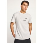 Funky Buddha Ανδρικό Κοντομάνικο T-Shirt Εκρού