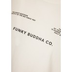 Funky Buddha Ανδρικό Κοντομάνικο T-Shirt Εκρού
