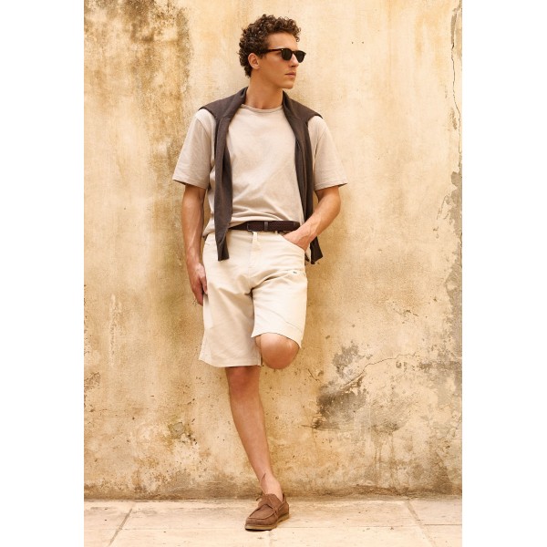 Funky Buddha Ανδρική Βερμούδα Cargo (FBM013-035-03-CLOUD-CREAM)