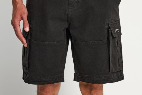 Funky Buddha Ανδρική Βερμούδα Cargo (FBM013-038-03-BLACK)