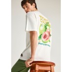 Funky Buddha Ανδρικό Κοντομάνικο T-Shirt Εκρού