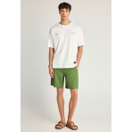 Funky Buddha Ανδρικό Κοντομάνικο T-Shirt Εκρού