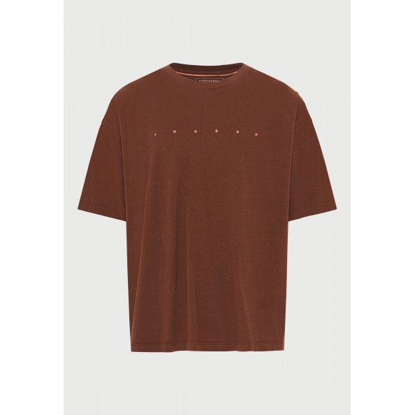 Funky Buddha Ανδρική Μπλούζα Κοντό Μανίκι Και Τύπωμα (FBM013-039-04-BRUNETTE)