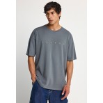 Funky Buddha Ανδρικό Κοντομάνικο T-Shirt Γκρι Σκούρο