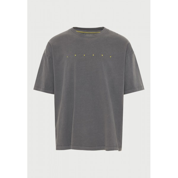 Funky Buddha Ανδρική Μπλούζα Κοντό Μανίκι Και Τύπωμα (FBM013-039-04-DK-GREY)