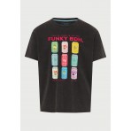 Funky Buddha Ανδρικό Κοντομάνικο T-Shirt Μαύρο