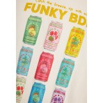 Funky Buddha Ανδρικό Κοντομάνικο T-Shirt Εκρού