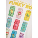 Funky Buddha Ανδρικό Κοντομάνικο T-Shirt Εκρού