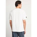 Funky Buddha Ανδρικό Κοντομάνικο T-Shirt Εκρού