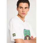 Funky Buddha Ανδρικό Κοντομάνικο T-Shirt Εκρού