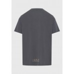 Funky Buddha Ανδρικό Κοντομάνικο T-Shirt Ανθρακί