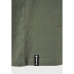 Funky Buddha Ανδρικό Κοντομάνικο T-Shirt Χακί, Εκρού, Κίτρινο