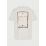 Funky Buddha Ανδρικό Κοντομάνικο T-Shirt Εκρού