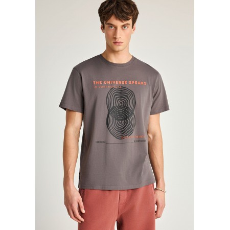 Funky Buddha Ανδρικό Κοντομάνικο T-Shirt Καφέ