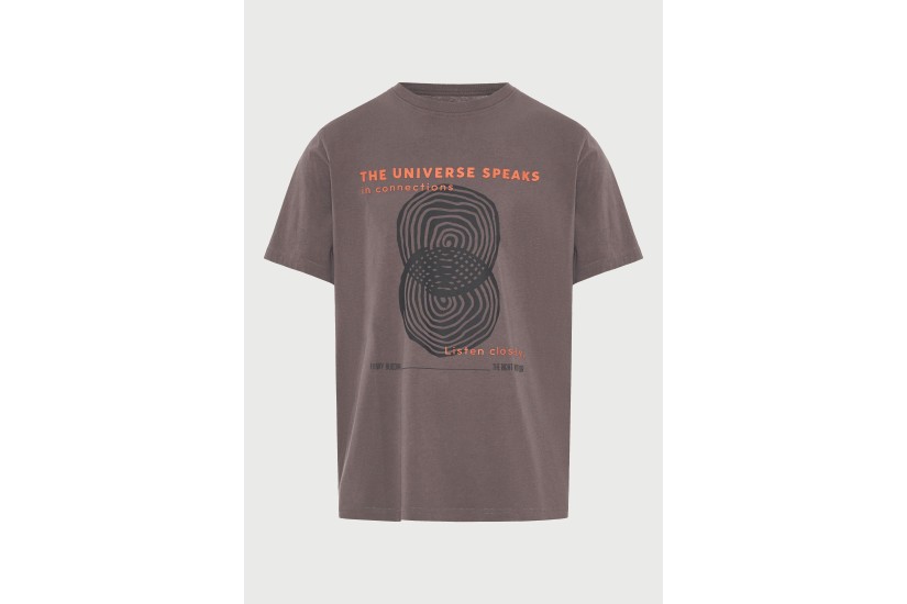 Funky Buddha Ανδρικό Κοντομάνικο T-Shirt Καφέ