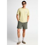 Funky Buddha Ανδρική Βερμούδα Chino Χακί