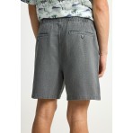 Funky Buddha Ανδρική Βερμούδα Chino Γκρι Σκούρο