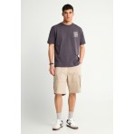 Funky Buddha Ανδρικό Κοντομάνικο T-Shirt Ανθρακί